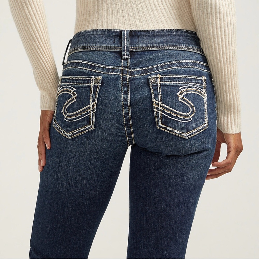 Silver Jeans W31/L30 NWT Suki Curvy Mid Rise Bootcut Women’s Jeans L9516SJB376 - Picture 3 of 16